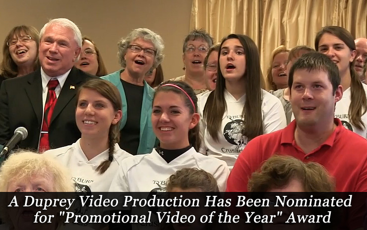 A Duprey Video Production Has Been Nominated for “Promotional Video of the Year” Award